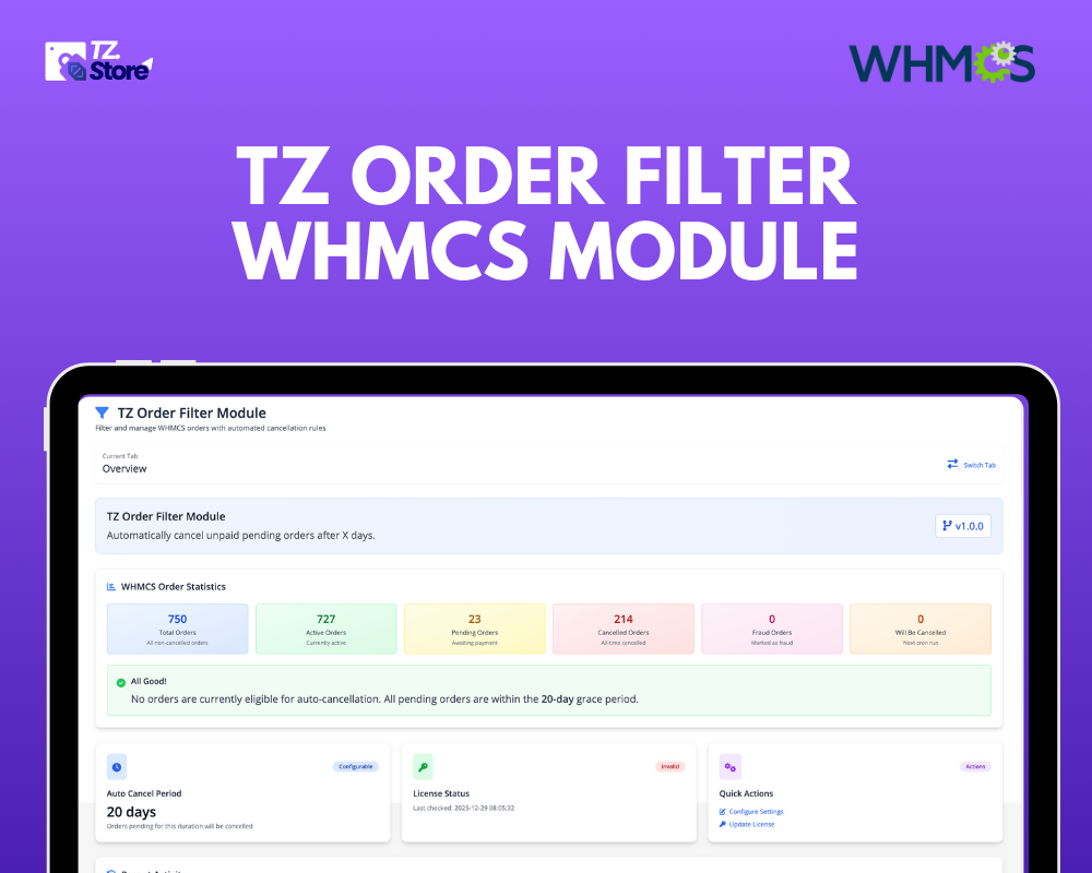 TZ Order Filtering Module