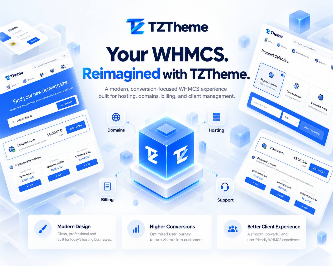 TZTheme for WHMCS